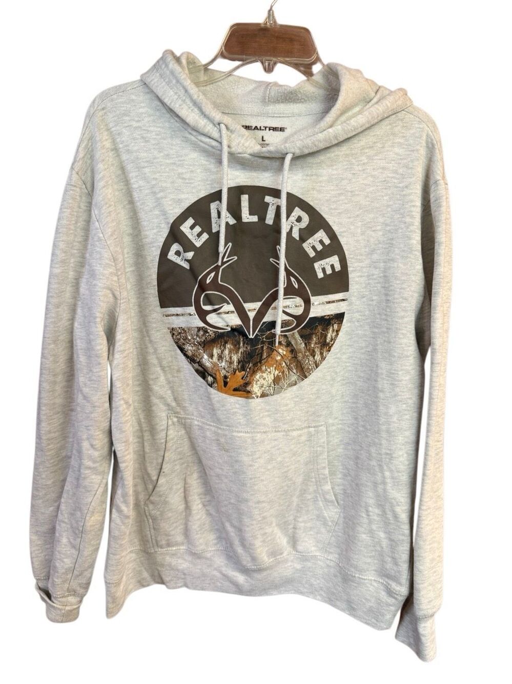 Realtree Men’s pullover kangaroo pocket Sz L